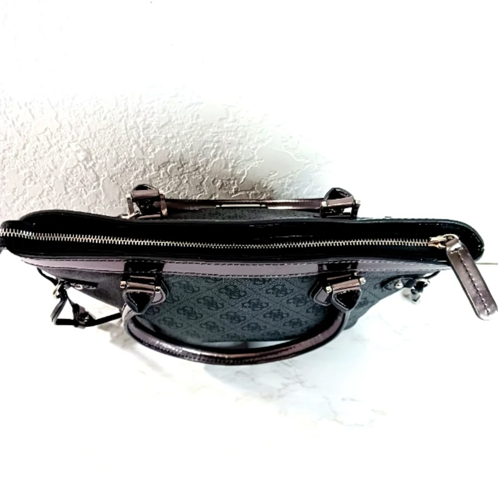 Guess Black and Silver Tote with Structured Design - Picture 6 of 13